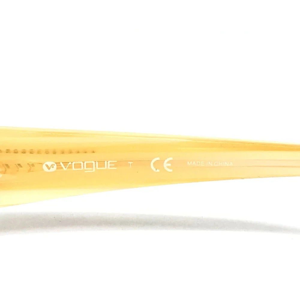 Vogue Eyeglasses Frames VO3660-B 847 Yellow Gold Rectangle Crystals 51-16-130